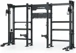 Atletica R8 Vulture | Power Rack | Cable Cross Power Rack | Storage System | Dualer Kabelzug mit 340cm Griffweite | 2x90kg Steckgewicht | Aufbewahrungssystem