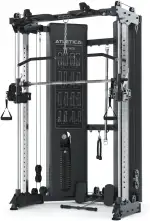 ATLETICA X-Pollux | Training ohne Hantelscheiben| Functional Trainer & Smith Machine mit Steckgewichten | sehr platzsparend