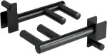 'Yes4All 350 LBS Capacity - Dip Bars for 2x2 with 1'' Hole Power Cage, Squat Rack Attachments - Narrow and Wide Grip Handles Dip Attachment for Dips, Pull Up, Push-up'