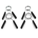 Voarge Hantelstange Federverschluss 4 Stück Gewicht Hebel-Klemmen für Hanteln, Hantel-Klammern für Hanteln, Gewichtheben, Hantelbefestigung, Feststeller, 30mm, Federclip, Hantel