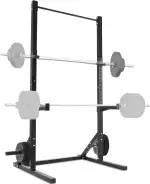 ISE Power Cage Verstellbares Kraftstation-Rack für Gewichtheben, Kniebeugen und Kreuzheben, Power Rack Schwarz Smith Machine Multipresse, Stahl-Konstruktion Klimmzugstange für Home Gym
