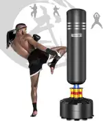 Dripex Boxsack Erwachsene Freistehender Standboxsack MMA Boxpartner Boxing Trainer Heavy Duty Boxsack mit Saugfuß