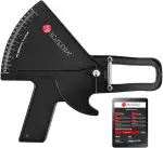 [KÖRPERFETTMESSGERÄT PRO] – Caliper Körperfettzange Professionell – inklusive GRATIS Software, Video-Anleitung und deutschem Benutzerhandbuch –BOZEERA© - zur Messung des Körperfettanteils - Premium