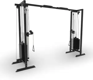 SUPRFIT - Kabelzug Fitness Kraftstation für zuhause inkl. Steckgewichte bis 81kg