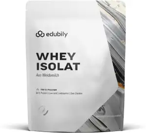 edubily® Whey Protein Isolat - Laktosefrei - Sehr gut lösliches Eiweißpulver ohn