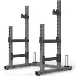 PASYOU SR30 Squat Rack Hantelständer, Multi-Funktionales Barbell Rack, Höhenverstellbare Doppelte Langhantelablage, Trainingsgerät für zu Hause, Gym Standard Max. bis 800 KG