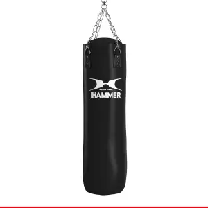 HAMMER BOXING Boxsack Premium Black Kick - Ideal für Box- und Kickbox-Training