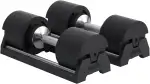 SNODE Fallschutz-fest verstellbare Hanteln –40 kg – Set aus 2 Gusseisen-Hanteln AD85 – Vielseitige Fitness-Gewichte fürs Home Gym zur professionellen Kraftausdauer-Training