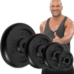 Miweba Sports Hantelscheiben Set HSG | ????? Hanteln - 1.25-10.0 Kg Hantelscheibe - Hantel Scheib...