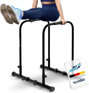ArtSport Dip Barren - Dip Station bis 500 kg belastbar - Liegestützgriffe - Fitn