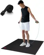 Cardio Mat 95 - kompakte Fitnessmatte (95 x 95 cm) - inkl Tragegurt - ideal zum Seilspringen und ...