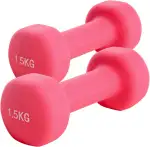 Hanteln Neopren 2er Set 1.0-5.0Kg Kurzhanteln Frauen Hantelset Kleine Hantel Kurzhantelset