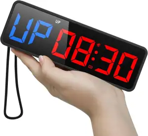 ANJANK Tragbarer Magnet Gym Timer &Uhr,CountDown/UP,Stoppuhr,Workout Intervall-T