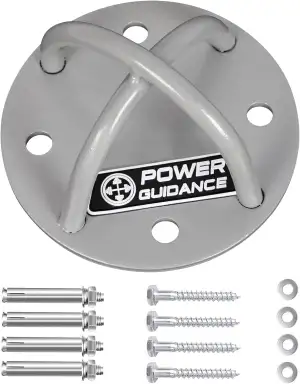 POWER GUIDANCE Hook Wandhaken Deckenanker -Ceiling Anchor Wandhalterung für Aufhängegurte, Gymnastikringe, Yoga Swings & Hängematte, Resistance Band, Battle Rope (1 Stück)