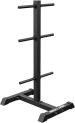 GORILLA SPORTS® Hantelscheibenständer - 6 Scheibenaufnahmen, für Ø 30 mm Gewichtsscheiben, bis 200 kg Belastbar, Stahl, Weiß/Schwarz - Hantelständer, Scheibenständer, Hantelablage, Hantelbaum, Gewicht