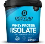 Whey Protein Isolate 2kg Cookies & Cream Bodylab24, Eiweißpulver aus Whey Isolat, Whey Protein-Pulver kann den Muskelaufbau unterstützen, konzentriertes Iso-Whey-Protein frei von Aspartam