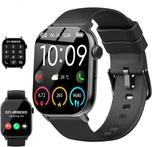 Smartwatch Herren Damen, 1,96" HD Smartwatch 2026 mit Telefonfunktion, Smart Wat
