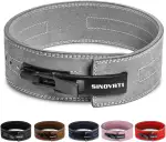 SINOVATI Premium Gewichthebergürtel KDK Gürtel aus Rindsleder mit Schnalle, Weightlifting Lever Belt für Fitness Powerlifting Krafttraining Bodybuilding, mit 8.5cm / 10cm Höhe, Frauen und Männer