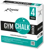 TOPSIDE Gym Chalk 4x56g (und 8x56g) Chalk Block für Gewichtheben, Klettern, Bouldern, Turnen, Crossfit
