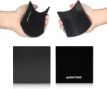Griffpolster für Kraftsport – formstabile Grip Pads aus Wildleder & Anti-Rutsch-Gummi, schweißabsorbierend bei schwitzigen Händen – 1 Paar