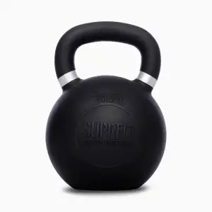 SUPRFIT – Elite Kettlebells – pulverbeschichtete Kugelhantel aus massivem Gusseisen für Fitness, Crossfit & Krafttraining – mit Farbcodierung zur besseren Unterscheidung der Gewichte