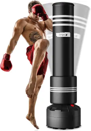 Dripex Boxsack Erwachsene Freistehender Standboxsack MMA Boxpartner Boxing Trainer Heavy Duty Boxsack mit Saugfuß