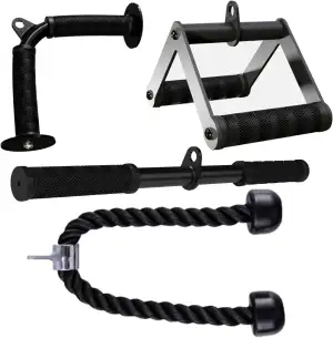 Fitarc Kabelmaschinen-Zubehör Set, Lat Pulldown Zubehör für Heimfitnessgeräte, T