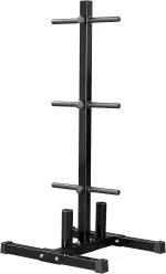 Yaheetech Hantelscheibenständer Hantelbaum Gewichtsständer 6 Stangen mit 28mm Scheibenaufnahmen Stahl Hantelständer Hantelablage Max. Tragkraft 400 kg Scheibenständer