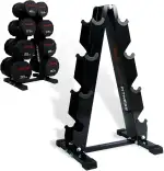 ZEERO Hantelständer Max.300Kg, 4/5 Ebenen Kurzhantel Rack, Passend zu hanteln und Kurzhanteln, Hantelregal für Zuhause, Hantelablage