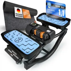 Mini Stepper Alternative - Rollslider - Fitnessgerät für zuhause - leise & gelen