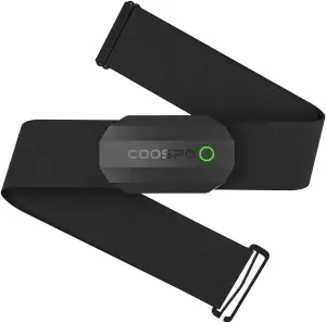 COOSPO H808S Brustgurt Pulsmesser ANT+/Bluetooth Herzfrequenzmesser Sensor, HRM Premium Pulsgurt HRM Messung IP67 wasserdicht, kompatibel mit Polar, Wahoo, Garmin, Zwift, Strava