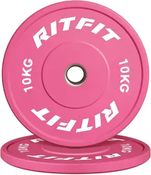 RitFit Olympische Bumper Plates Hantelscheiben Ø 50 mm Gewichtsscheiben Für Kraf