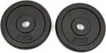 Hantelscheiben Set Gewichtsscheiben – 2x 5kg gewicht, Ø 30 mm, aus Gusseisen für Krafttraining