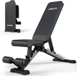 JOROTO MD60 Verstellbare Hantelbank Klappbare Trainingsbank Schrägbank mit 1,5 mm verdickter Stahl für Zuhause