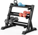 Dripex 3/5 Ebenen hantelständer kurzhanteln, Passend zu Hanteln, Kettlebells, Langhanteln, Max.500kg Einstellbar hantel ständer