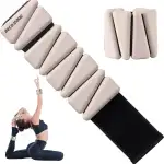 BECOJADDE Ankle Weights Set von 2 (Je 0.45kg / 0.9kg) für Frauen Männer Gewichtsmanschetten für Beine und Arme Adjustable Handgelenk Gewichte for Home Pilates Joggen Walking Workout Yoga