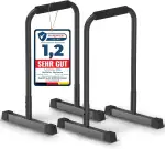 DH FitLife Dip Barren Bars | Dip Stange & Verstellbare Dip-Station 80-90 cm | Parallettes für Calisthenics & Krafttraining | Stabil & Sicher | Indoor & Outdoor Fitness Equipment