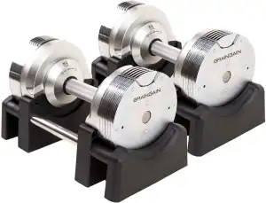 BRAINGAIN Verstellbare Kurzhantel Set 23,5kg / 32,5kg / 41,5kg – Jetzt mit 34mm 