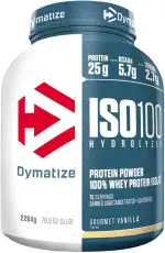 Dymatize ISO 100 Hydrolyzed Gourmet Vanilla 2264g - Whey Protein Hydrolysat + Isolat Pulver