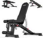 JOROTO MD65 Hantelbank Verstellbar, Multifunktions Hantelbänke für Zuhause, Trainingsbank mit Max Belastung 800KG, 9-Fach Verstellbarer Rückenlehne und 3-Fach Verstellbarer Sitzfläche Fitnessbank