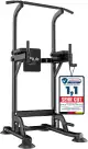 DH FitLife Power Tower Dip Station | Sport Geräte mit Klimmzugstange, Dip Barren u. Rückentrainer...