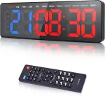 Fitness Training Gym Timer,16.5" Groß Digital LED Wand Uhr,Sport Timer mit Countdown/UP,Stoppuhr,...