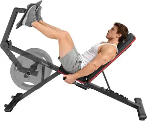 PASYOU Beinstreckermaschine mit 7 verstellbaren Rückenlehnen, Beinpresse für das