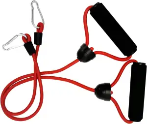 Vibrationsplatte Expanderbänder 2er Widerstandsbände Stepper-widerstandsbandr Fitness-unterstützungsband elastischen Bungee-Seilen,Trainingsbänder Krafttraining, Muskelaufbau Ganzkörper-Fitness