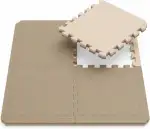 EYEPOWER Fitnessmatte 63x63x2 cm - EVA Bodenschutzmatte 2 cm dick - Puzzlematte für Homegym Fitne...