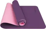 TOPLUS Gymnastikmatte, Yogamatte Yogamatte Gepolstert & rutschfest für Fitness Pilates & Gymnasti...