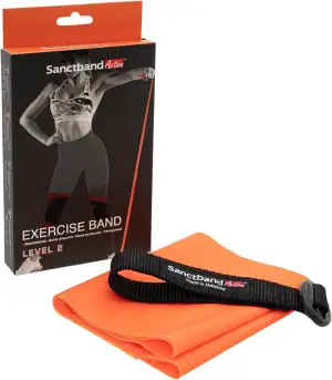 Fitnessband Set 2,5 m mit Türanker – Widerstandsbänder für Training, Reha & Mobilisation – 4 Stärken
