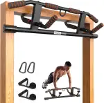 AmazeFan Klimmzugstange Türrahmen, 2024 Upgrade Pull Up Bar mit vielfältigen Griffmöglichkeiten, Mit Zusätzlichen Schlingentrainer, Universal anwendbar für die meisten Türen