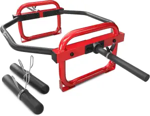 Hop-Sport Trap Bar 50mm – Hex Bar für Deadlift mit 2 Federverschlüssen und gerän