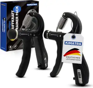 2-teiliges Griffkraft Trainer Pack von 5kg bis 60kg - Handtrainer Set für Finger, Hände und Unterarme - Finger Trainer mit integrierter Zählfunktion